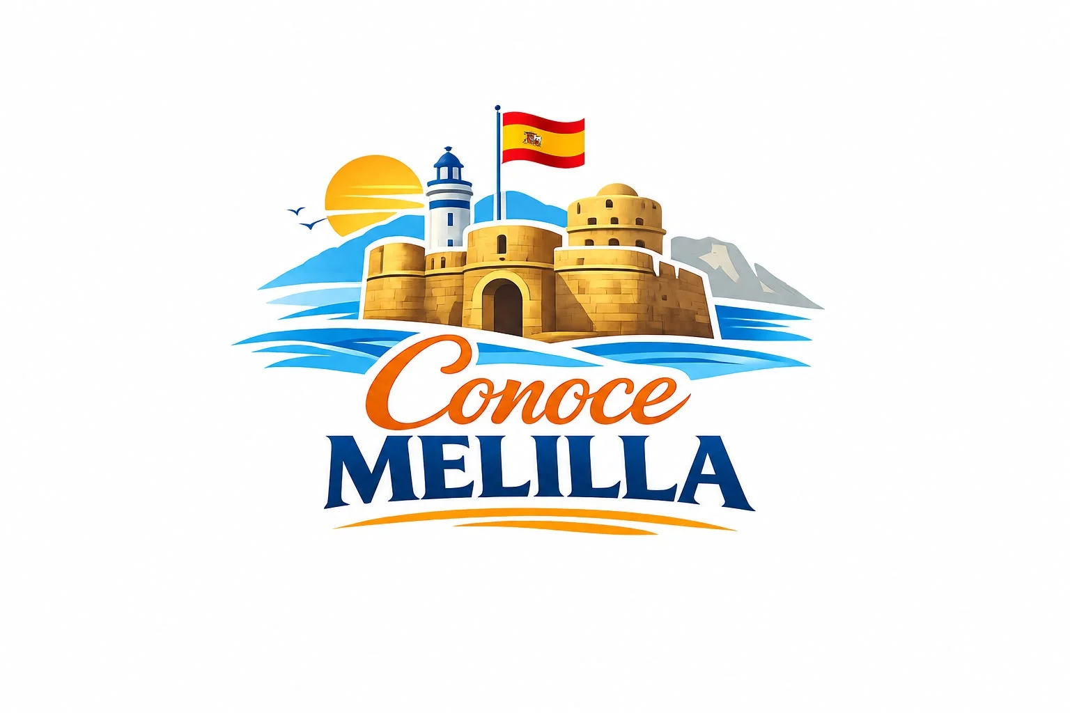 Logotipo ConoceMelilla sobre fondo claro.